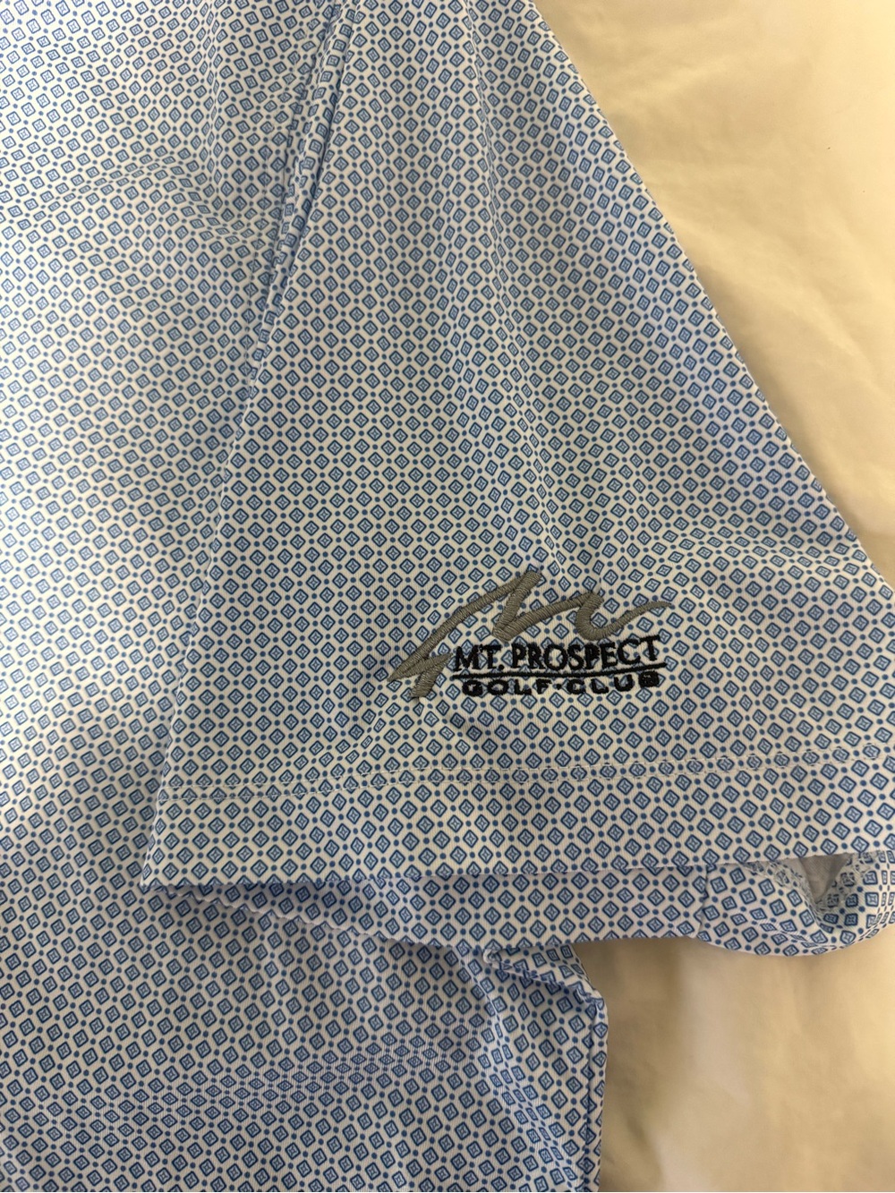 Cutter & Buck Light Blue Micro-Pattern Polo - Picture 2 of 5